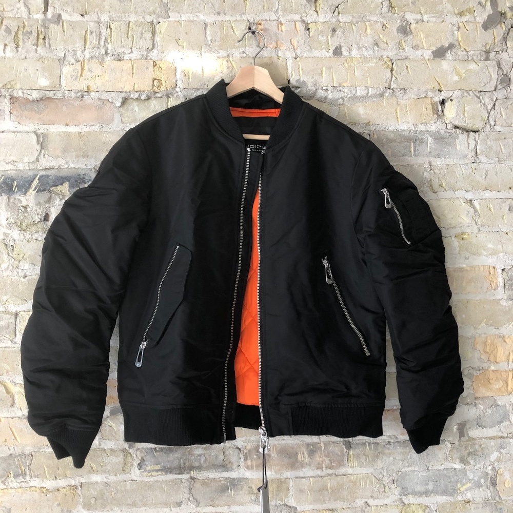 Vegan Short Length Bomber Jacket